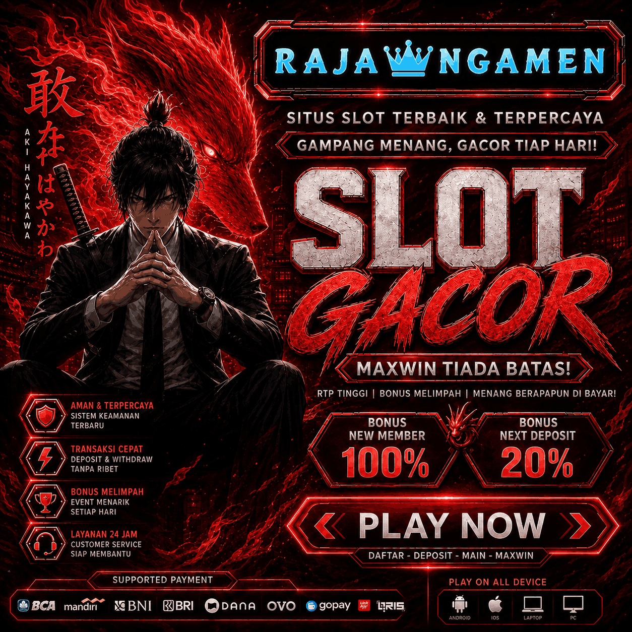 RAJANGAMEN DAFTAR Front Black 